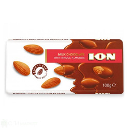 Шоколад - ION - млечен - с бадем - 0.100гр. 