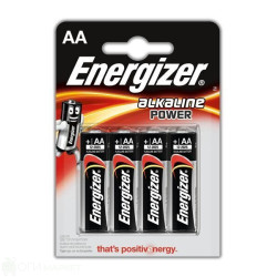 Батерия - Energizer Alkaline Power - алкална - AA 1.5V - 3+1бр.