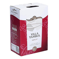 Червено вино - Вила Ямбол - мерло - 3л.