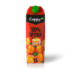 Сок - Cappy - портокал 100% - 1л.