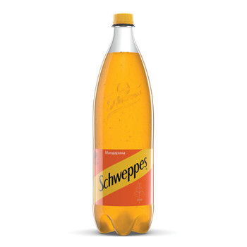 Газирана напитка - Schweppes - мандарина - 1.25л.