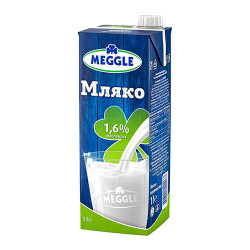 Прясно мляко - Meggle - 1.6% - 1л.