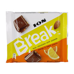 Шоколад - ION - Break - бадем и портокал - 0.85гр.