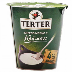 Кисело мляко Тертер с каймак 4% 400гр.
