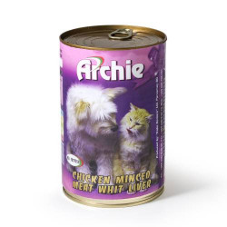 Консерва - Archie - кучешка - пиле и дроб - 1.1кг.