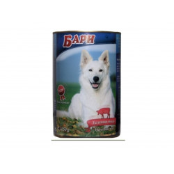 Консерва - Бари - кучешка храна - телешко - 1.150гр.