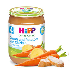Зеленчуково пюре - HIPP - пиле с картофи и домати - 220гр.