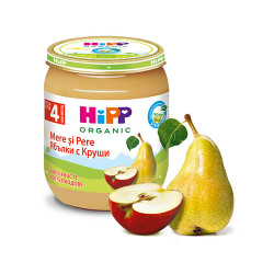 Плодово пюре - HIPP - ябълка и круша - 125гр.